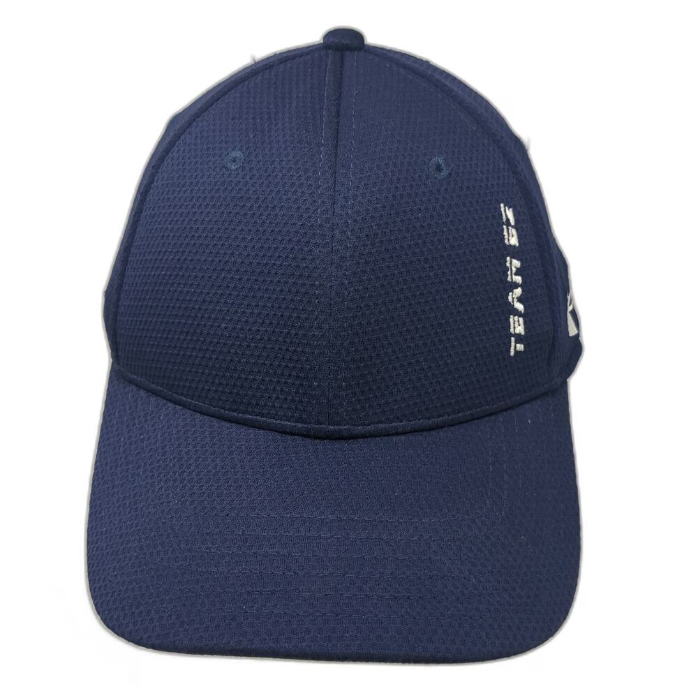 Under Armour Baseball Cap Blue M Fitted Team EZ Mesh Athletic Stretch Fit Hat